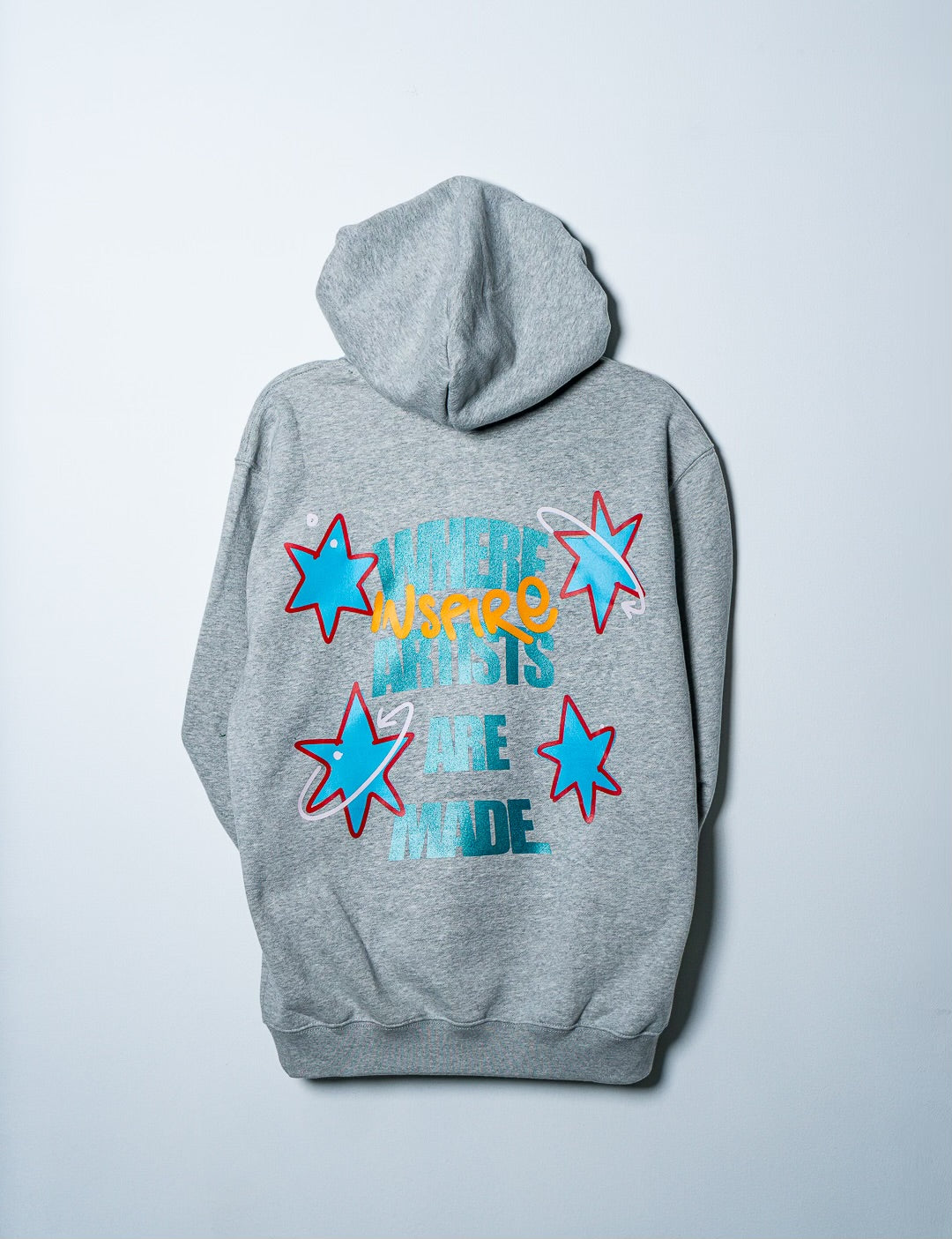 INSPIRE - Back Design Grey Hoodie